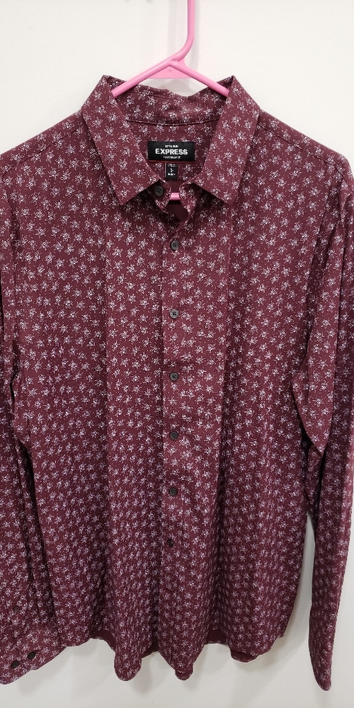 Men's Express dress shirt, ultra slim